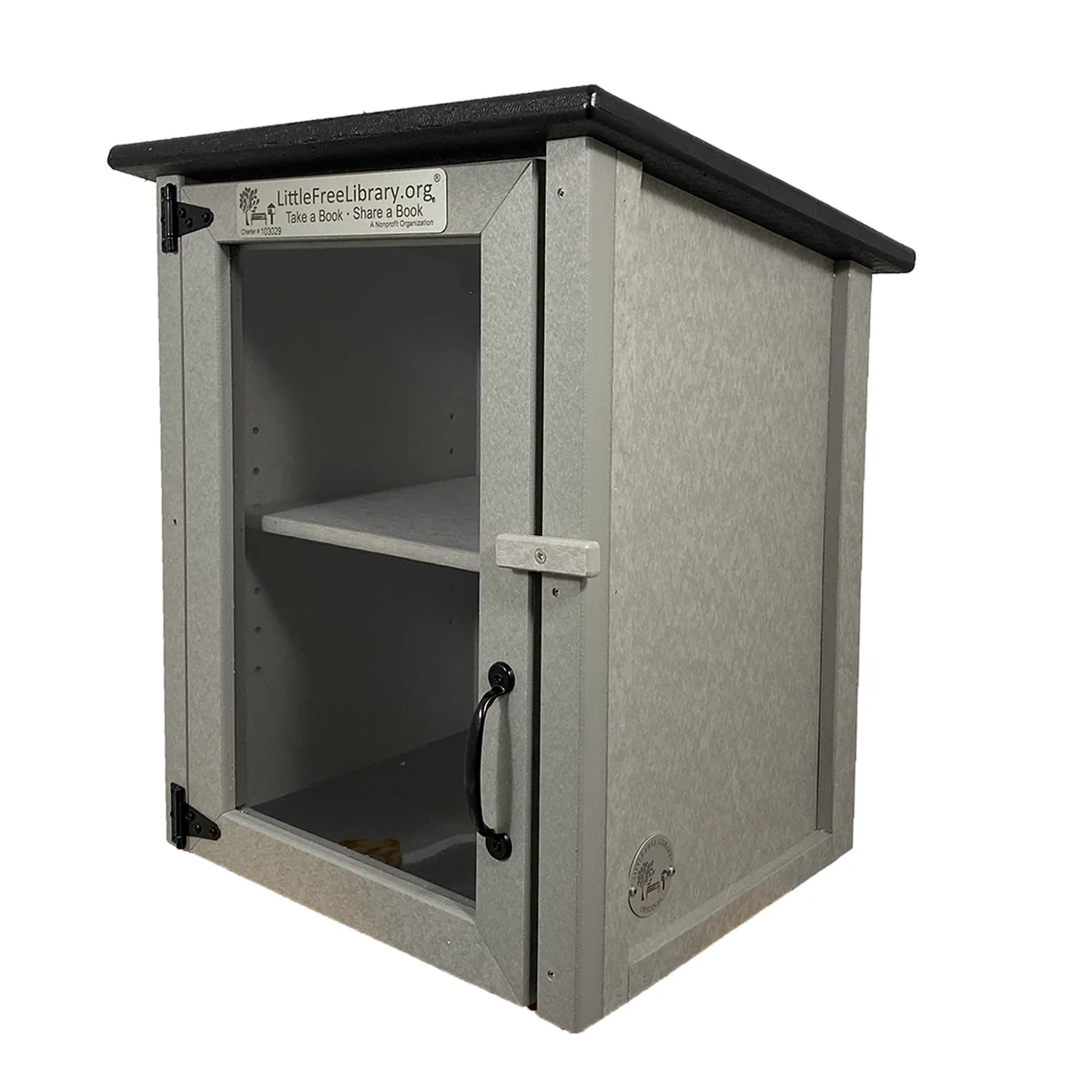 Composite Two Story Gray Kit Little Free Library - Image 11