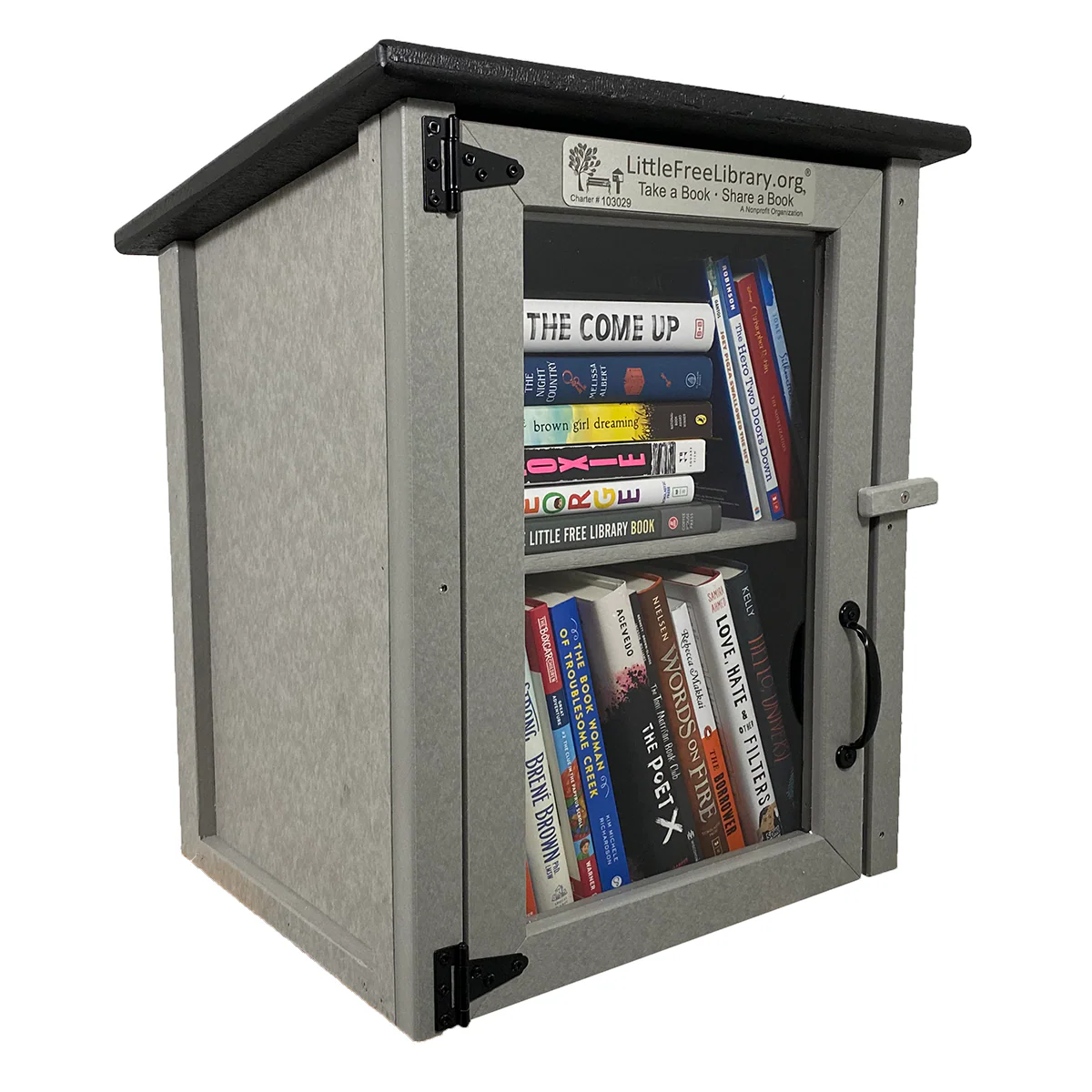 Composite Two Story Gray Kit Little Free Library - Image 5